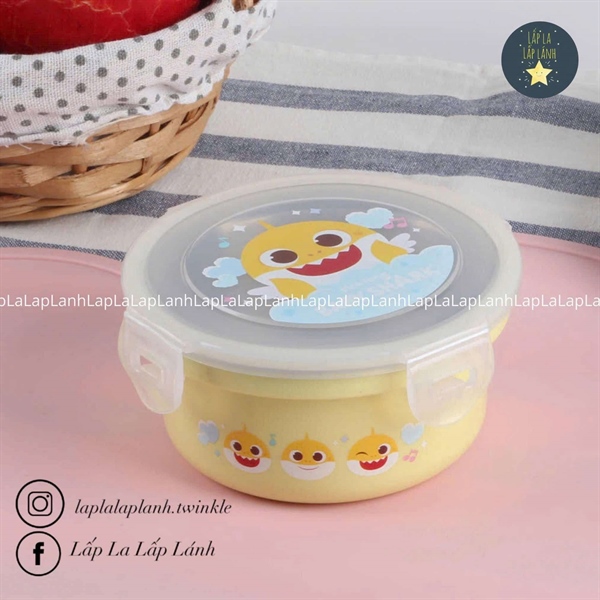 Aizoum Hộp cơm inox babyshark