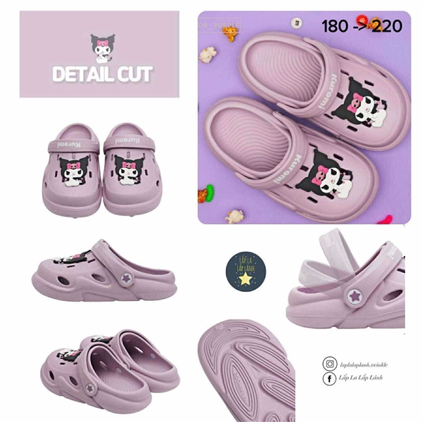 Shoelamode Sục Kuromi Hay Beach size 200