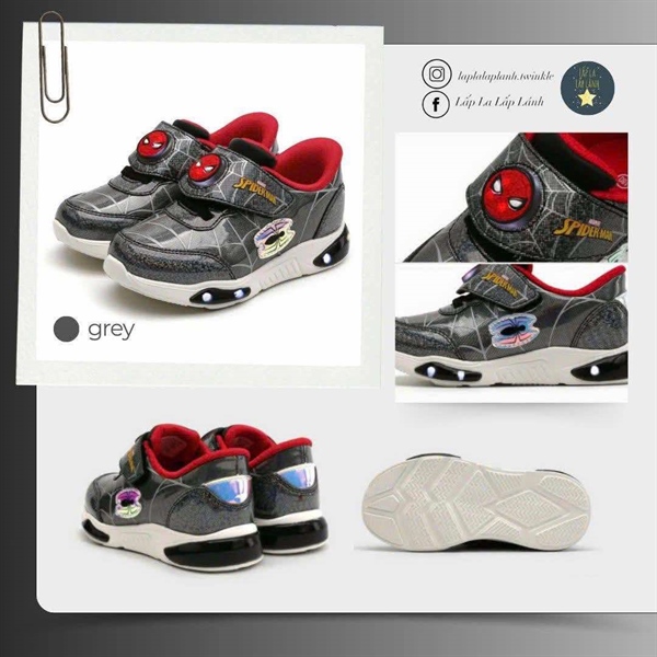 Shoelamode Sneaker LED Spiderman size 190