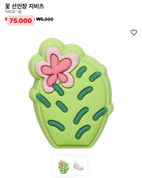 Crocs Charm Hoa xanh