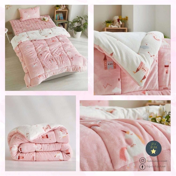 ModernHouse Chăn nỉ chần bông Unicorn