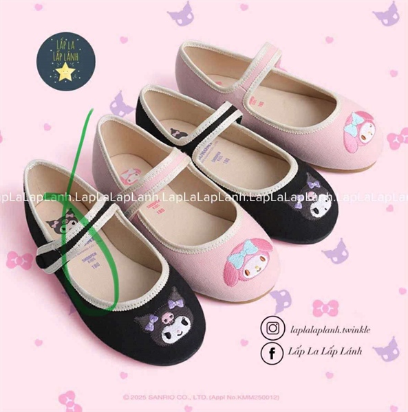 Shoopenkids Giày bệt HPKWFFA32S Kuromi S170