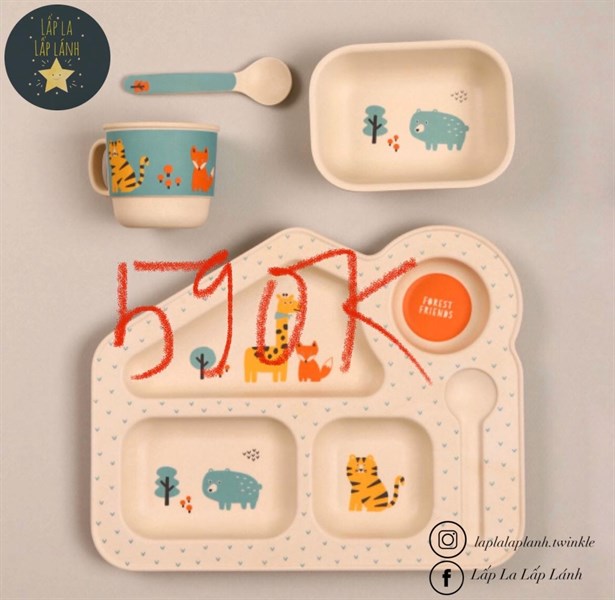 Modern House Set ăn cho bé