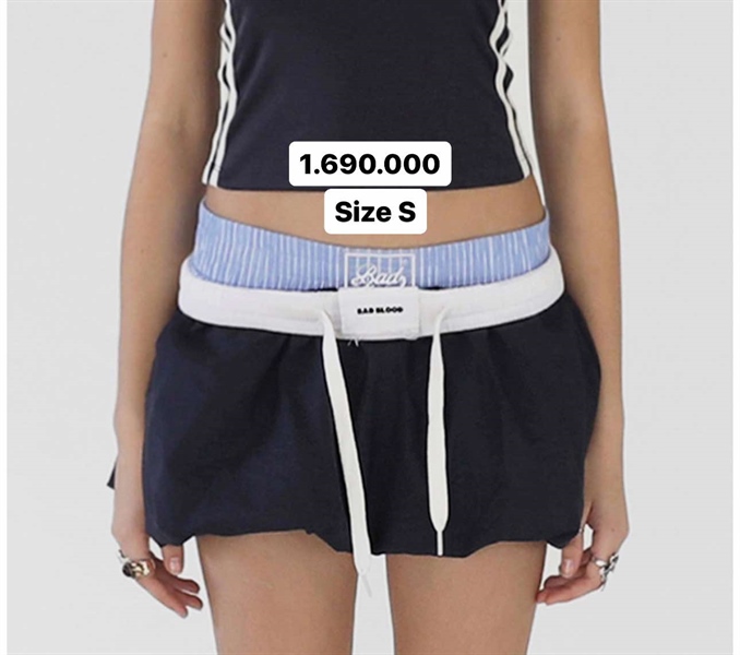 Badblood Quần short xanh size S