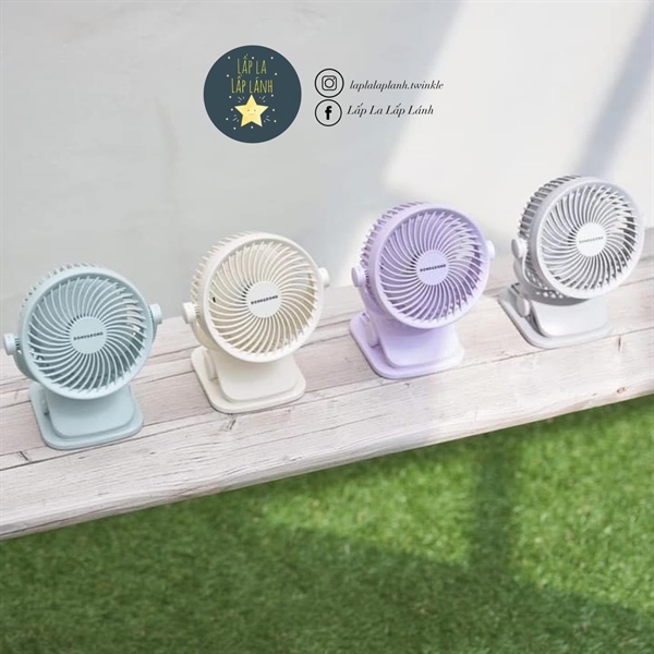 Donodono Quạt kẹp xe đẩy màu Tím