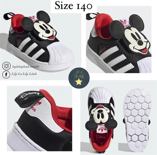 Adidas Giày Mickey Q46305 size 130~220