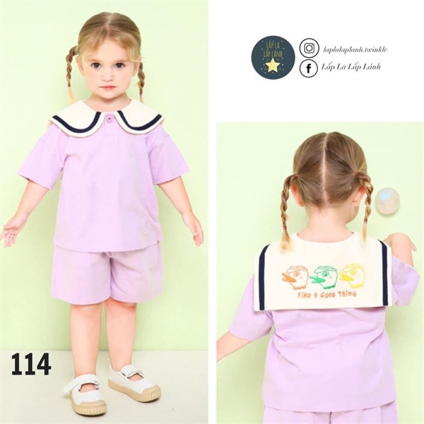 Mollimelli Đồ bộ thuỷ thủ Tím