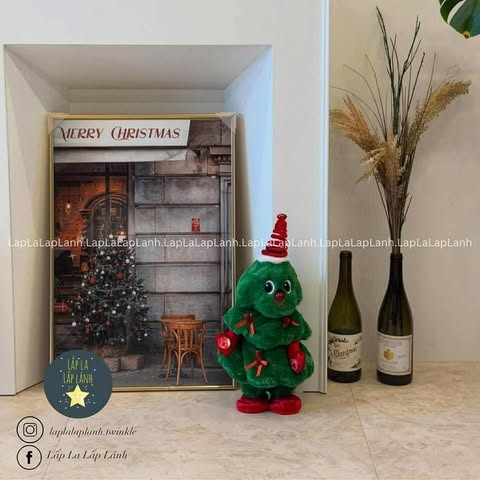 Toyto Thú bông nhại giọng Cây thông xanh Lò xo đỏ