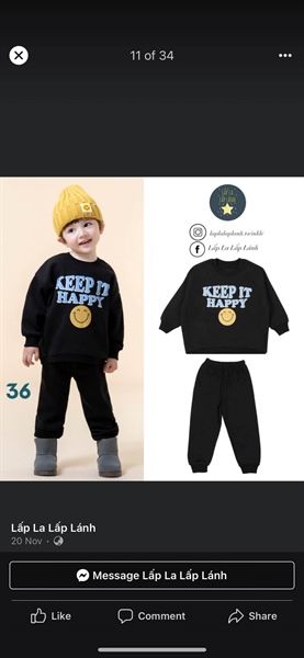 Kidscomo Đồ bộ số 36