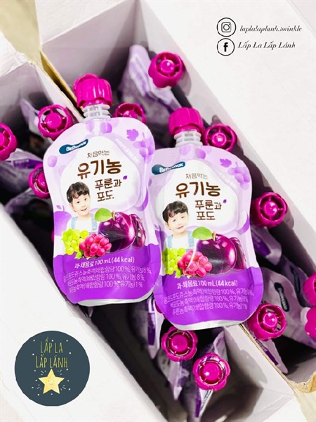 Bebecook Nước trái cây Nho Mận (thùng 20 gói)