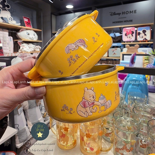 ModernHouse Chén inox gấu Pooh Vàng Mustard