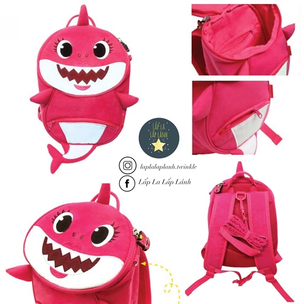 Pinkfong Balo baby shark Hồng WP-B09