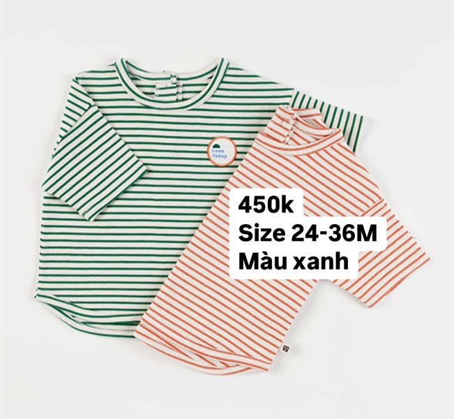 Happyprince Áo thun sọc Xanh size 24-36M