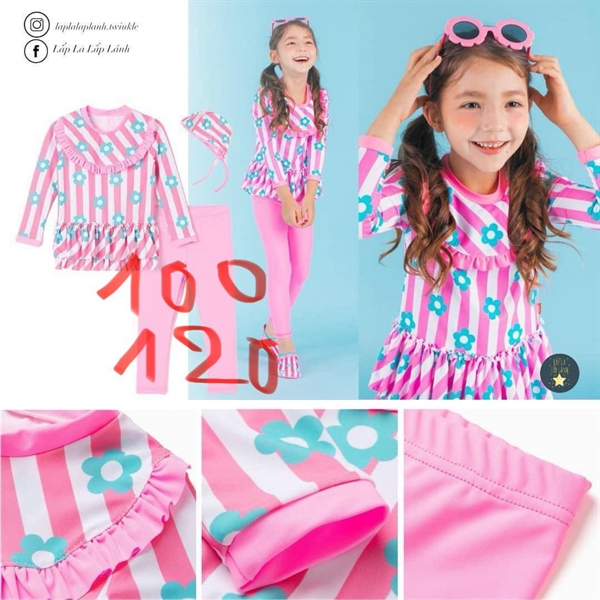 Ozkiz Đồ bơi hoa hồng size 100