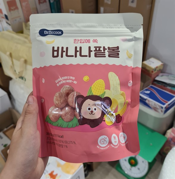 Bebecook Bánh ăn dặm Chuối mix bắp