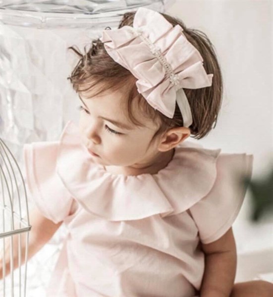 Happy Prince Romper Hồng cổ bèo