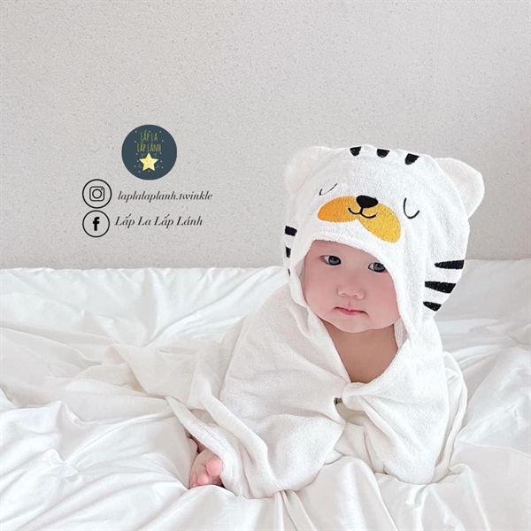 Momsnature Khăn tắm Hổ Trắng