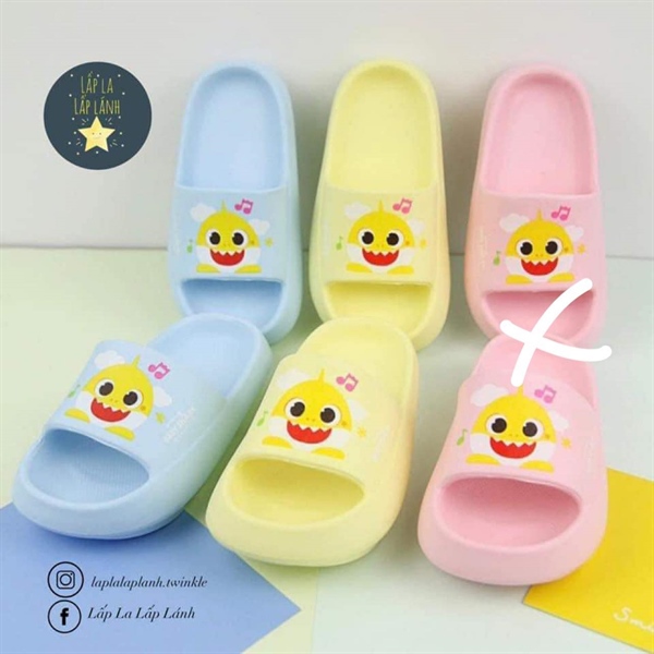 Pinkfong Dép nhựa hồng size 170