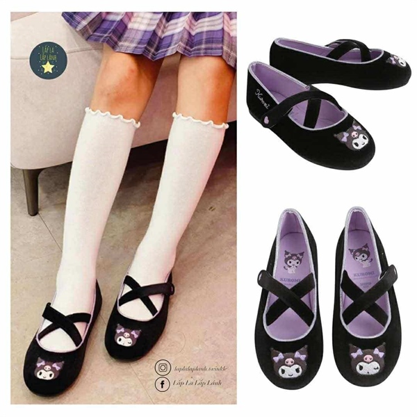 Shoopenkids Giày bệt HPKWFEF91S đen S180