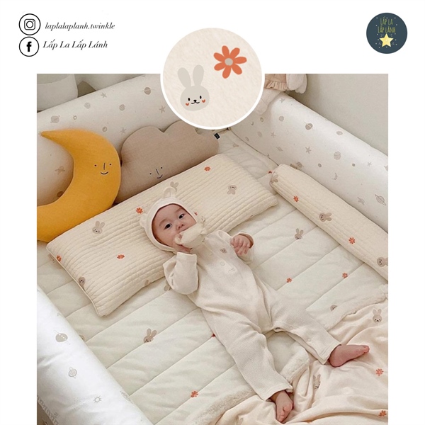 Formongde Wide pillow Vỏ gối Thỏ hoa 30x70cm