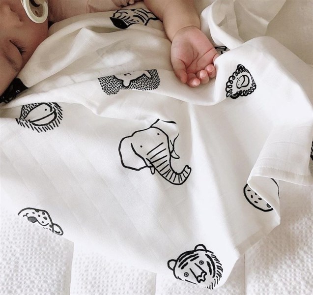 DonoDono Chăn sợi tre Animals