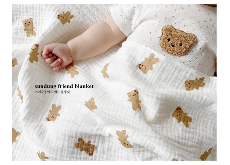 Milkhouse Chăn mỏng nhiều Gấu 90x130cm