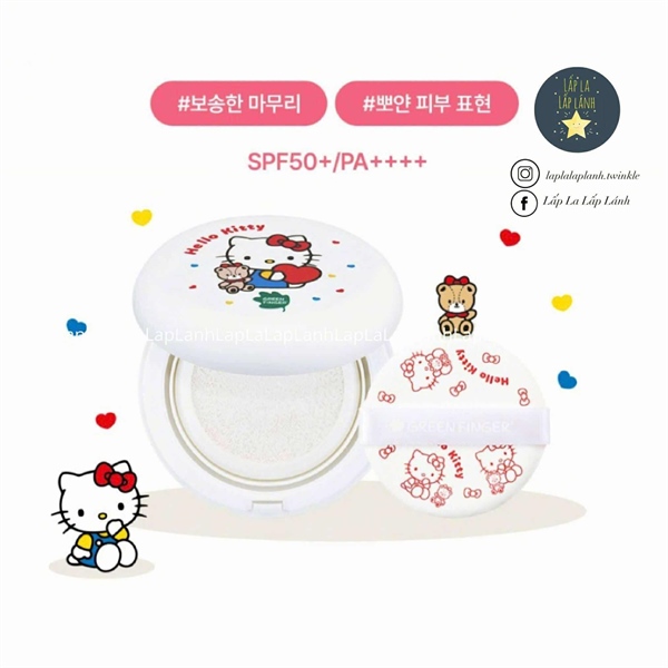 Greenfinger Cushion chống nắng Hello Kitty Trắng