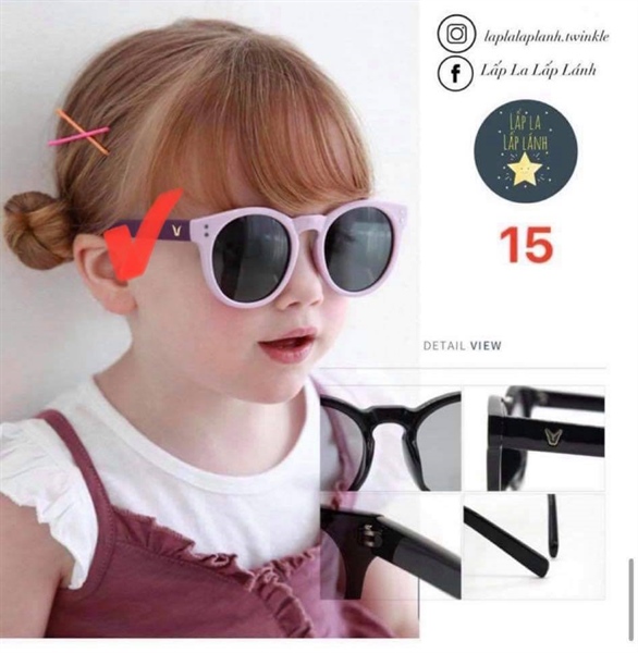 Bayb Kính Mát Trẻ Em Tím Đậm Nhạt