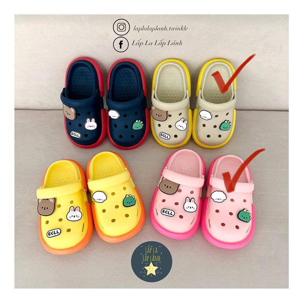 ECLL Dép hồng size 190