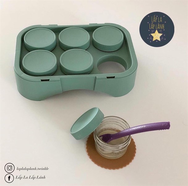 Sagespoonful Set 6 lọ 120mL kèm khay