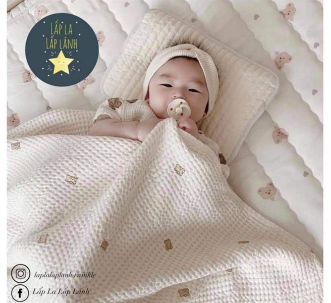 Bebenuvo Chăn lưới gấu nâu