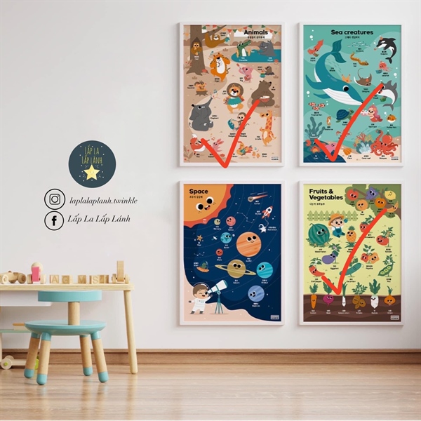 Ssamcraft Poster chống thấm Animals size nhỏ