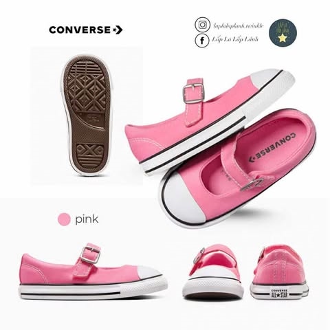 Converse Giày bệt A12730C hồng size 190