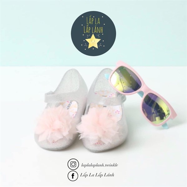 Kinderspel Giày thơm Kim tuyến Hoa hồng size 140