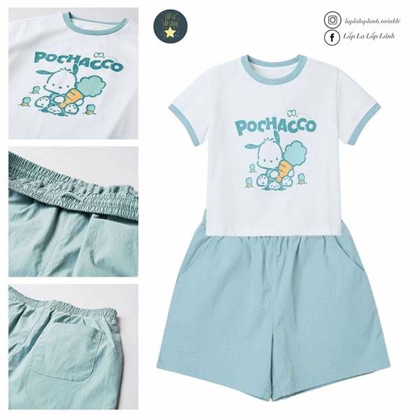 Spaokids Set quần áo Pochacco
