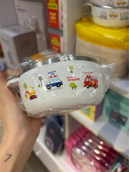 Dongyang Nắp chén inox size lớn Ô tô đỏ