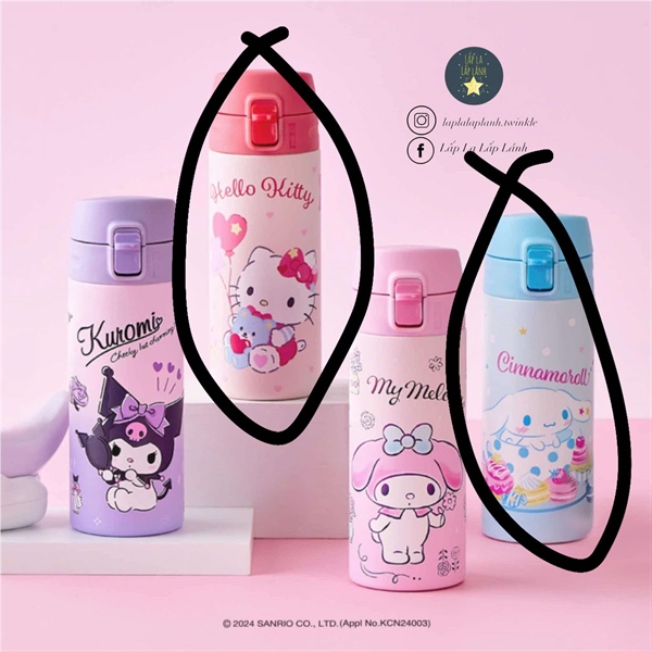 LocknLock Bình giữ nhiệt Hello Kitty mẫu 2024