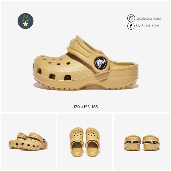 Crocs Sandal CRS206991 màu WHEAT size 180