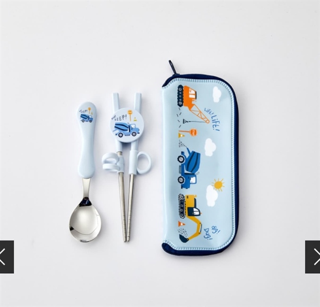 Modern House Bộ muỗng đũa tập gắp Xe Cẩu Xanh