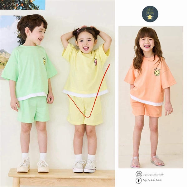 Bebezoo Set quần áo xanh size 110
