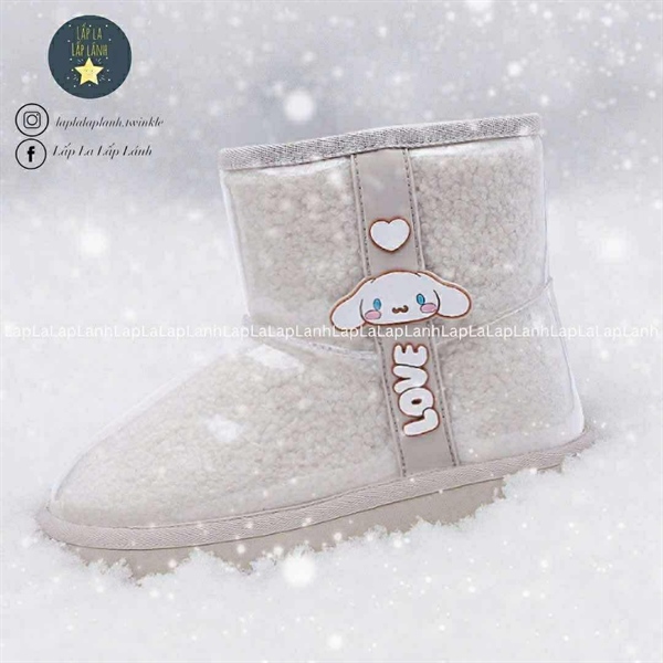 Shoelamode Boots lông Cinnamoroll Clear