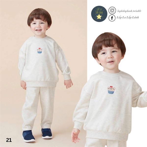 Kidscomo Đồ bộ số 21 size 3-4y
