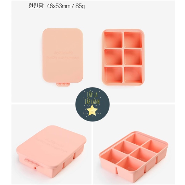 Dailylike Khay trữ 6 ô Hồng