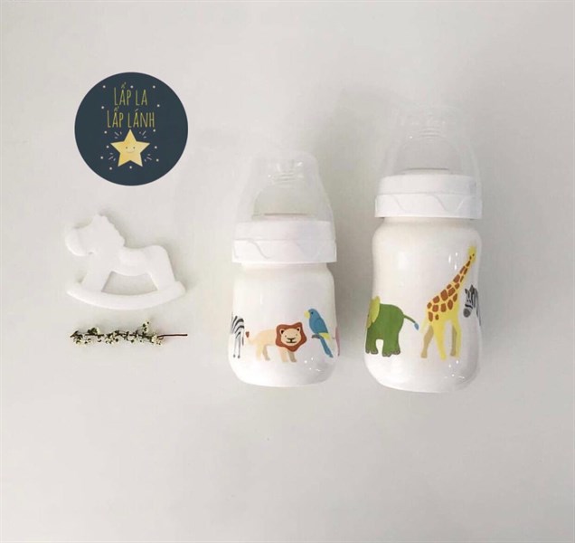 RoyalSevres Bình sữa sứ Thú Lớn 120mL