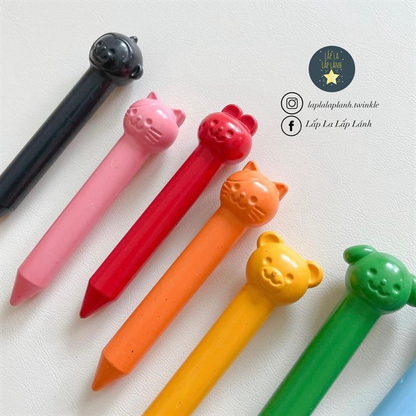 Mylittletiger Set 12 bút sáp màu animals