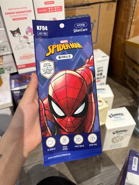 YouandI Set 10 cái khẩu trang Spiderman size 5-12y