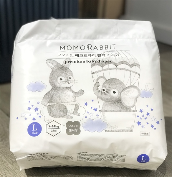 Momorabbit Bỉm quần night size L 8-12kg