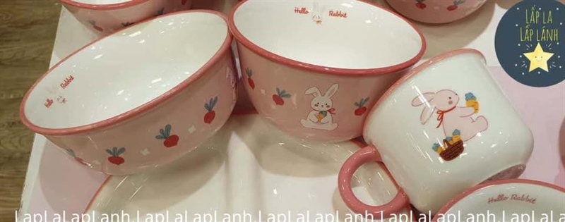 Modernhouse Ly sứ thỏ hồng