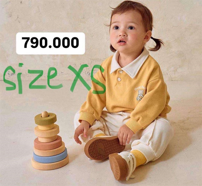 Oottbebe Đồ bộ vàng mustard size XS