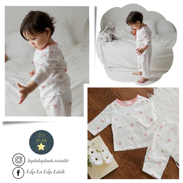 Cocohani Đồ bộ Thỏ hồng cà rốt size 130